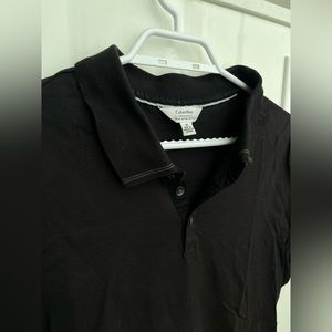Calvin Klein black golf polo - medium